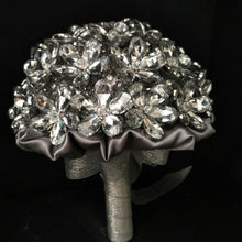 Load image into Gallery viewer, Crystal bouquet, crystal flowers, Brides wedding bouquet by Crystal wedding uk