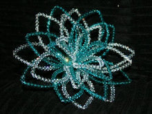 Load image into Gallery viewer, Crystal bouquet, Wedding bridal bouquet, Brides Lotus flower petal bouquet, bling boquet by Crystal wedding uk