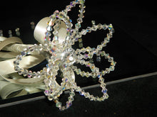 Load image into Gallery viewer, Crystal bouquet, Wedding bridal bouquet, Brides Lotus flower petal bouquet, bling boquet by Crystal wedding uk