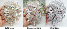 Load image into Gallery viewer, Large side tiara , Vintage inspired crystal band, Silver, Gold or Rose gold by Crystal wedding uk