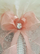 Load image into Gallery viewer, Brides Feather bouquet, Great Gatsby wedding style -ANY COLOUR by Crystal wedding uk