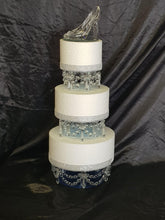 Load image into Gallery viewer, Crystal cake dividers , Set of 3pcs, 6"+ 8"+ 10" x 3" depth by Crystal wedding uk