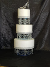 Load image into Gallery viewer, Crystal cake dividers , Set of 3pcs, 6"+ 8"+ 10" x 3" depth by Crystal wedding uk