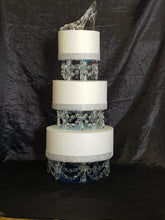 Load image into Gallery viewer, Crystal cake dividers , Set of 3pcs, 6"+ 8"+ 10" x 3" depth by Crystal wedding uk