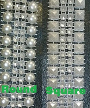 Load image into Gallery viewer, Pearl ribbon, ivory cake banding, cake ribbon, invitations embelishments, bead trim for crafts. by Crystal wedding uk