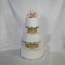 Load image into Gallery viewer, Rhinestone cake separators, cake dividers, round or square by Crystal wedding uk