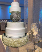 Load image into Gallery viewer, Brooch sphere Cake topper / Separator by Crystal wedding uk