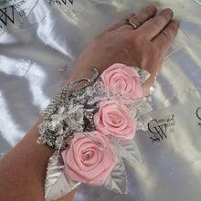 Load image into Gallery viewer, Wedding wrist corsage by Crystal wedding uk