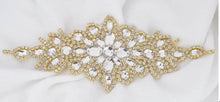 Load image into Gallery viewer, Crystal cake brooch,ROSE GOLD cake decoration, rhinestone cake jewellery, many designs to choose- by Crystal wedding uk
