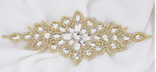 Load image into Gallery viewer, Crystal cake brooch,ROSE GOLD cake decoration, rhinestone cake jewellery, many designs to choose- by Crystal wedding uk