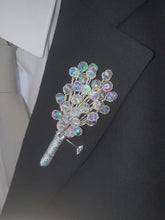 Load image into Gallery viewer, Clear Crystal bouquet, Brides wire bead jewel bouquet. rose gold. silver or Gold by Crystal wedding uk