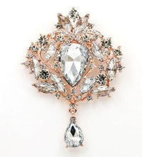 Load image into Gallery viewer, Feather wrist corsage,The Great Gatsby 1920's feather rhinestone brooch.