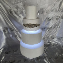 Load image into Gallery viewer, LED cake separator, Light up wedding cake divider, cake spacer by Crystal wedding uk