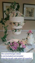Load image into Gallery viewer, Hanging Cake Acrylic Plate Kit: Upside Down Chandelier Cake Support
