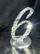 Load image into Gallery viewer, Crystal Table numbers,wedding Table Numbers,Rhinestone number Special event table number Rhinestone wedding decoration by Crystal wedding uk