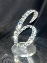 Load image into Gallery viewer, Crystal Table numbers,wedding Table Numbers,Rhinestone number Special event table number Rhinestone wedding decoration by Crystal wedding uk