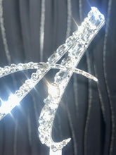 Load image into Gallery viewer, Crystal letter Cake topper - Glass crystal elements, large crystal design, Cake decoration by Crystal wedding uk