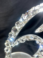 Load image into Gallery viewer, Crystal Table numbers,wedding Table Numbers,Rhinestone number Special event table number Rhinestone wedding decoration by Crystal wedding uk