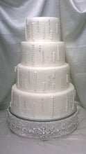 Load image into Gallery viewer, Crystal Wedding cake stand Rhinestone cake plateau Rhinestone Diamante Diamonte - REAL rhinestones by Crystal wedding uk
