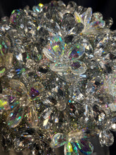 Load image into Gallery viewer, Crystal Flower Wedding Bouquet: Handmade Clear Glass petal Bridal Bouquet