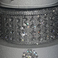 Load image into Gallery viewer, crystal cake stand , faux tiers made with acrylic beads or Real crystal beads, 3 tier wedding cake stand. by Crystal wedding uk