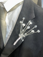 Load image into Gallery viewer, Luxury Crystal “Fountain Fall” Bridal Bouquet – Aurora Borealis Wedding Keepsake