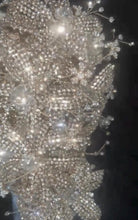 Load image into Gallery viewer, Luxury Silver Diamante bouquet Jewel rhinestone crystal wedding bouquet Crystal Bridal Bouquet, cascade Jewel bouquet by Crystal wedding uk