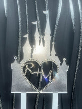 Load image into Gallery viewer, Castle Cake topper - Swarovski crystal elements - FAIRYTALE CASTLE design, Acrylic Cake decoration by Crystal wedding uk