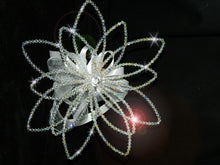 Load image into Gallery viewer, Crystal bouquet, Wedding bridal bouquet, Brides Lotus flower petal bouquet, bling boquet by Crystal wedding uk