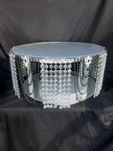 Load image into Gallery viewer, Vintage Pearl Wedding Cake Stand: Art Deco Crystal Gatsby Plate