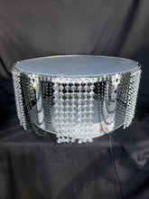 Load image into Gallery viewer, Vintage Pearl Wedding Cake Stand: Art Deco Crystal Gatsby Plate