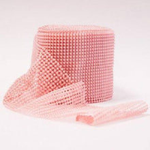 Load image into Gallery viewer, Pink Pearl effect ribbon banding cake ribbon many widths 1M by Crystal wedding uk