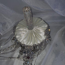 Load image into Gallery viewer, Luxury Brooch bouquet.7" Jewel crystal wedding bouquet, Bridal Brooch Bouquet,cascade Jewel bouquet by Crystal wedding uk