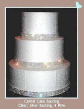Load image into Gallery viewer, Clear crystal ribbon, 1yard. GLASS CLEAR STONES, gold or silver by Crystal wedding uk