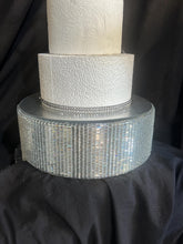 Load image into Gallery viewer, Crystal Rhinestone Wedding Cake Stand: Mirror Display