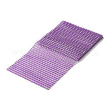 Load image into Gallery viewer, LILAC Rhinestone ribbon, Diamond Mesh, Diamante Bling, Crystal trim 1 METER cake trim. by Crystal wedding uk