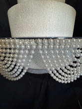 Load image into Gallery viewer, White Pearl cake stand, wedding cake stand, round or square by Crystal wedding uk