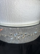 Load image into Gallery viewer, Crystal Rhinestone Cake Stand: Silver or Gold Wedding Display