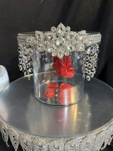 Load image into Gallery viewer, Magical Red Rose Cake Stand: Crystal Wedding Cake Separator