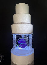 Load image into Gallery viewer, Cake Separator divider, Crystal droplet design by Crystal wedding uk