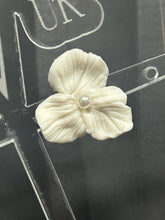 Load image into Gallery viewer, Handmade Clay Flower Bridal Earrings: Gold or Silver, Lightweight