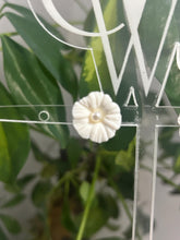 Load image into Gallery viewer, Clay Flower Earrings: Pearl Bridal Jewelry, Gold or Silver