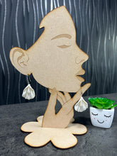 Load image into Gallery viewer, Handmade White Fluted Petal Earrings – Delicate polymer Clay Flowers with Swarovski Crystals – Elegant Stud Earrings –by Crystal wedding UK