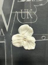 Load image into Gallery viewer, Handmade Clay Flower Bridal Earrings: Gold or Silver, Lightweight