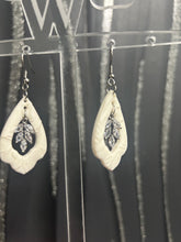 Load image into Gallery viewer, Handmade Clay Flower Bridal Earrings: Freshwater Pearl Wedding Jewelry