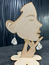 Load image into Gallery viewer, Handmade White Fluted Petal Earrings – Delicate polymer Clay Flowers with Swarovski Crystals – Elegant Stud Earrings –by Crystal wedding UK