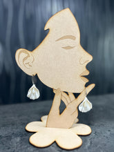 Load image into Gallery viewer, Handmade White Fluted Petal Earrings – Delicate polymer Clay Flowers with Swarovski Crystals – Elegant Stud Earrings –by Crystal wedding UK