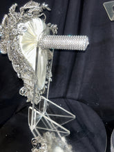 Load image into Gallery viewer, Personalised Bouquet stand holder for bridal bouquet cascade by Crystal wedding uk