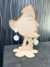 Load image into Gallery viewer, Daisy flower drop earrings handmade Earrings – Polymer Clay Dangle Earrings