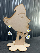 Load image into Gallery viewer, Daisy flower drop earrings handmade Earrings – Polymer Clay Dangle Earrings